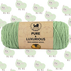 Pure and Luxurious 100% Merino Wool (100 gram) -  Green