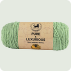 Pure and Luxurious 100% Merino Wool (100 gram) -  Green