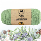 Pure and Luxurious 100% Merino Wool (100 gram) -  Green