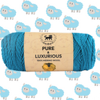Pure and Luxurious 100% Merino Wool (100 gram) -  Teal Blue
