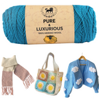 Pure and Luxurious 100% Merino Wool (100 gram) -  Teal Blue