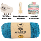 Pure and Luxurious 100% Merino Wool (100 gram) -  Teal Blue
