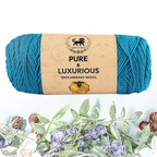 Pure and Luxurious 100% Merino Wool (100 gram) -  Teal Blue