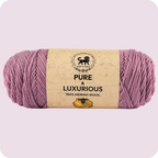 Pure and Luxurious 100% Merino Wool (100 gram) -  Dark Lilac