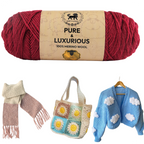 Pure and Luxurious 100% Merino Wool (100 gram) -  Cranberry