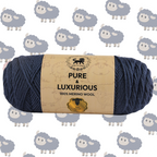 Pure and Luxurious 100% Merino Wool (100 gram) -  Denim Blue