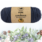 Pure and Luxurious 100% Merino Wool (100 gram) -  Denim Blue