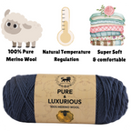 Pure and Luxurious 100% Merino Wool (100 gram) -  Denim Blue