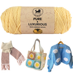 Pure and Luxurious 100% Merino Wool (100 gram) -  Lemon Yellow