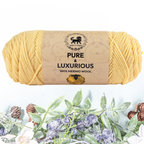 Pure and Luxurious 100% Merino Wool (100 gram) -  Lemon Yellow