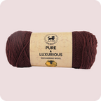 Pure and Luxurious 100% Merino Wool (100 gram) -  Dark Brown