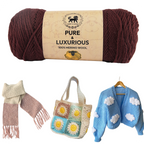 Pure and Luxurious 100% Merino Wool (100 gram) -  Dark Brown