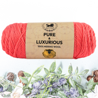 Pure and Luxurious 100% Merino Wool (100 gram) -  Coral (Pink)