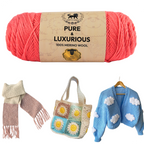 Pure and Luxurious 100% Merino Wool (100 gram) -  Coral (Pink)
