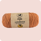 Pure and Luxurious 100% Merino Wool (100 gram) -  Light Brown