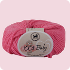 Baby  Yarn  pack of 6 (25gms x 6) 150 gram -  Rose Pink