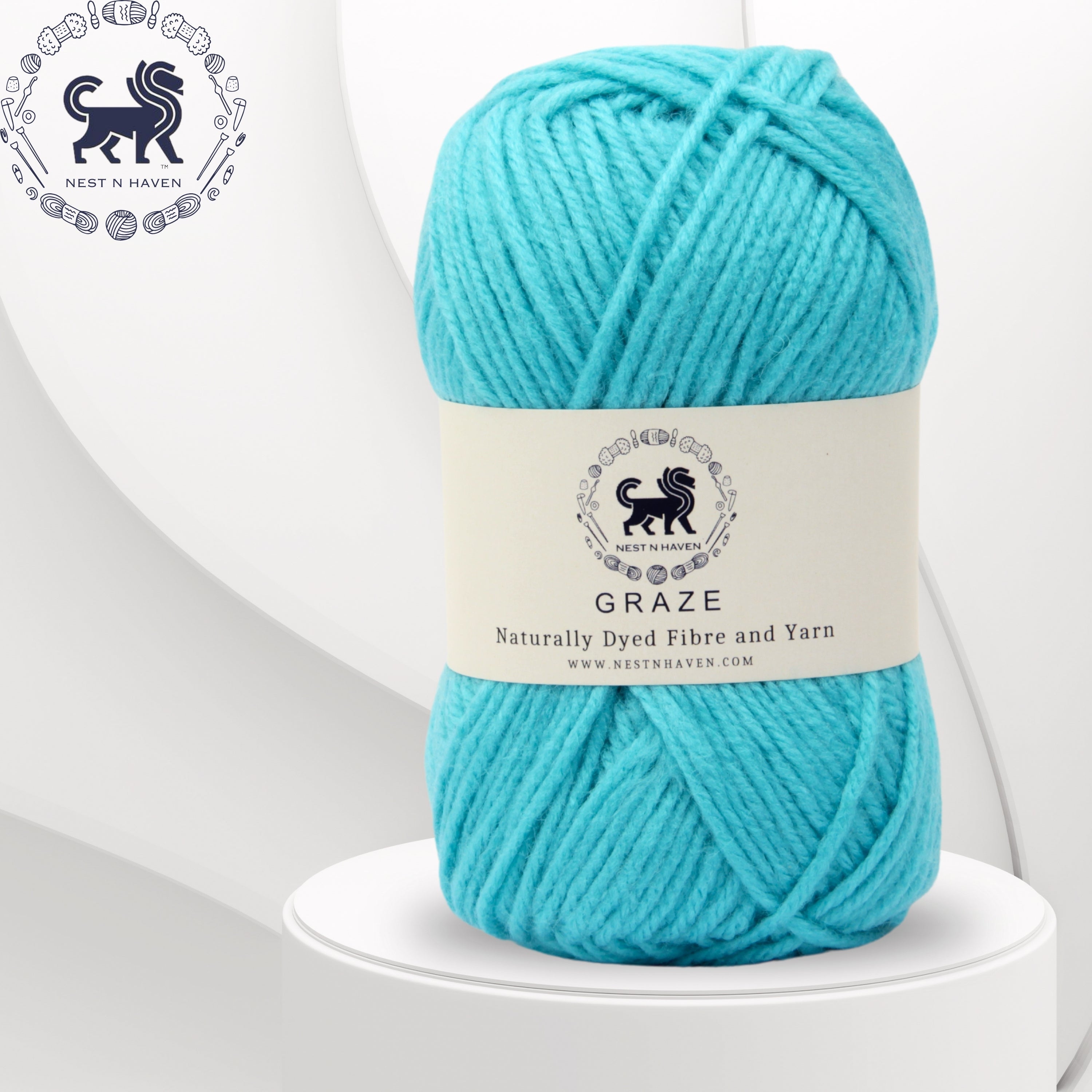 Graze Hand Knitting and Crochet Bulky Yarn (100 gram) - Turquoise