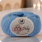 Baby  Yarn  pack of 6 (25gms x 6) 150 gram -  Ultramarine Blue