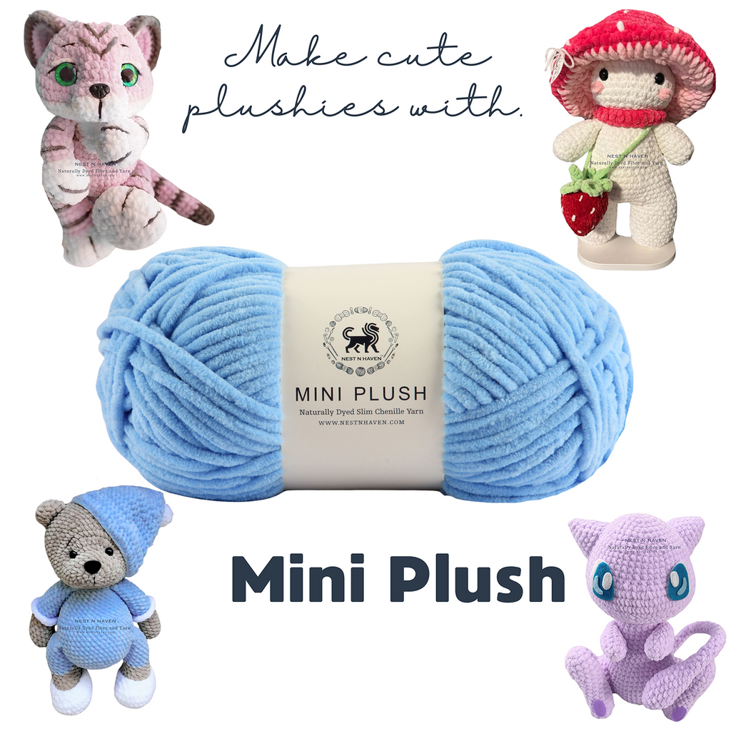 MINI Plush Chenille Yarn (100 gram) - Ultramarine Blue