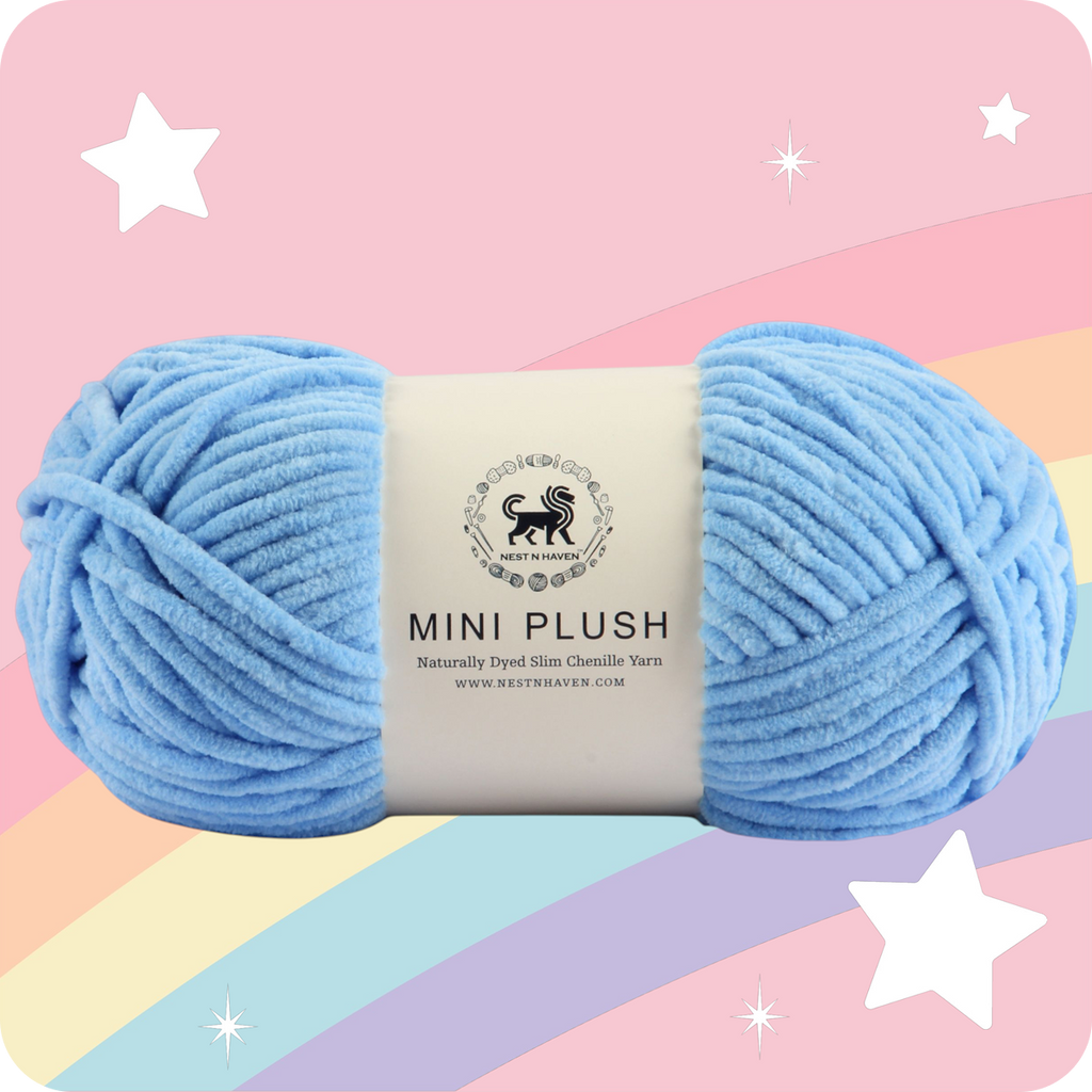 MINI Plush Chenille Yarn (100 gram) - Ultramarine Blue
