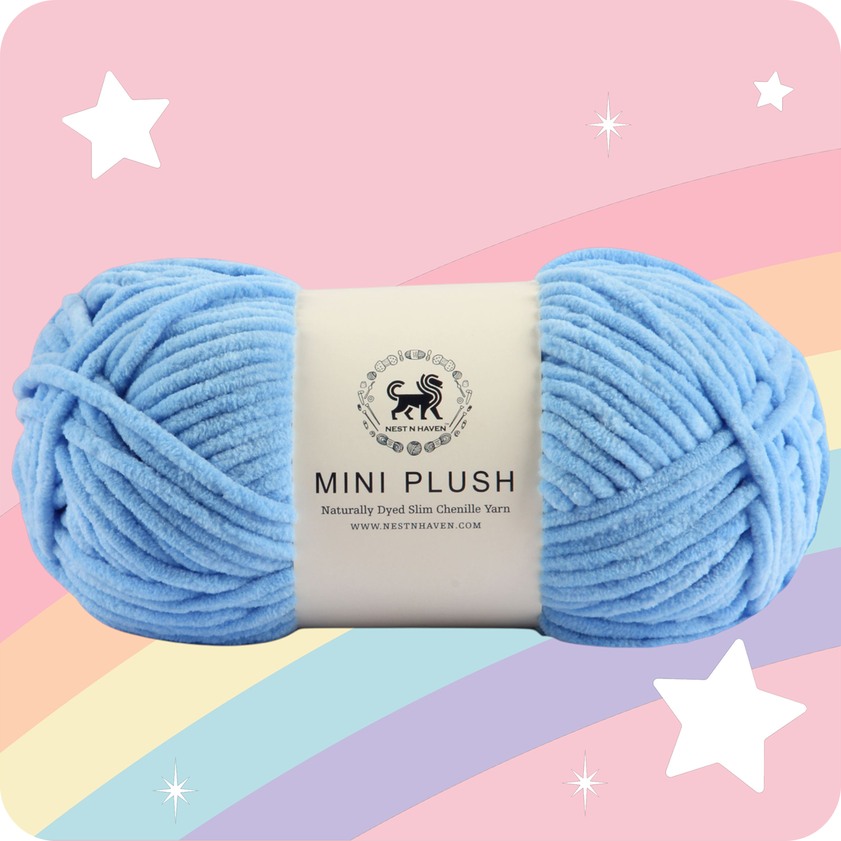 MINI Plush Chenille Yarn (100 gram) - Ultramarine Blue
