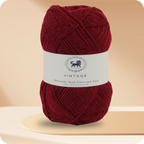Acrowools Vintage, Hand Knitting and Crochet Yarn (100 gram) - Wine