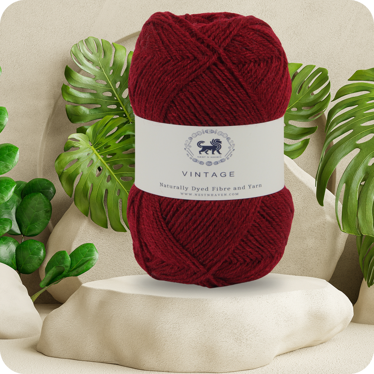 Acrowools Vintage, Hand Knitting and Crochet Yarn (100 gram) - Wine