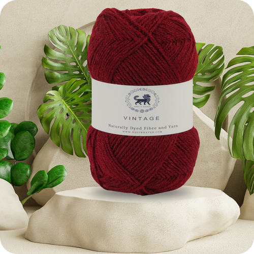 Acrowools Vintage, Hand Knitting and Crochet Yarn (100 gram) - Wine