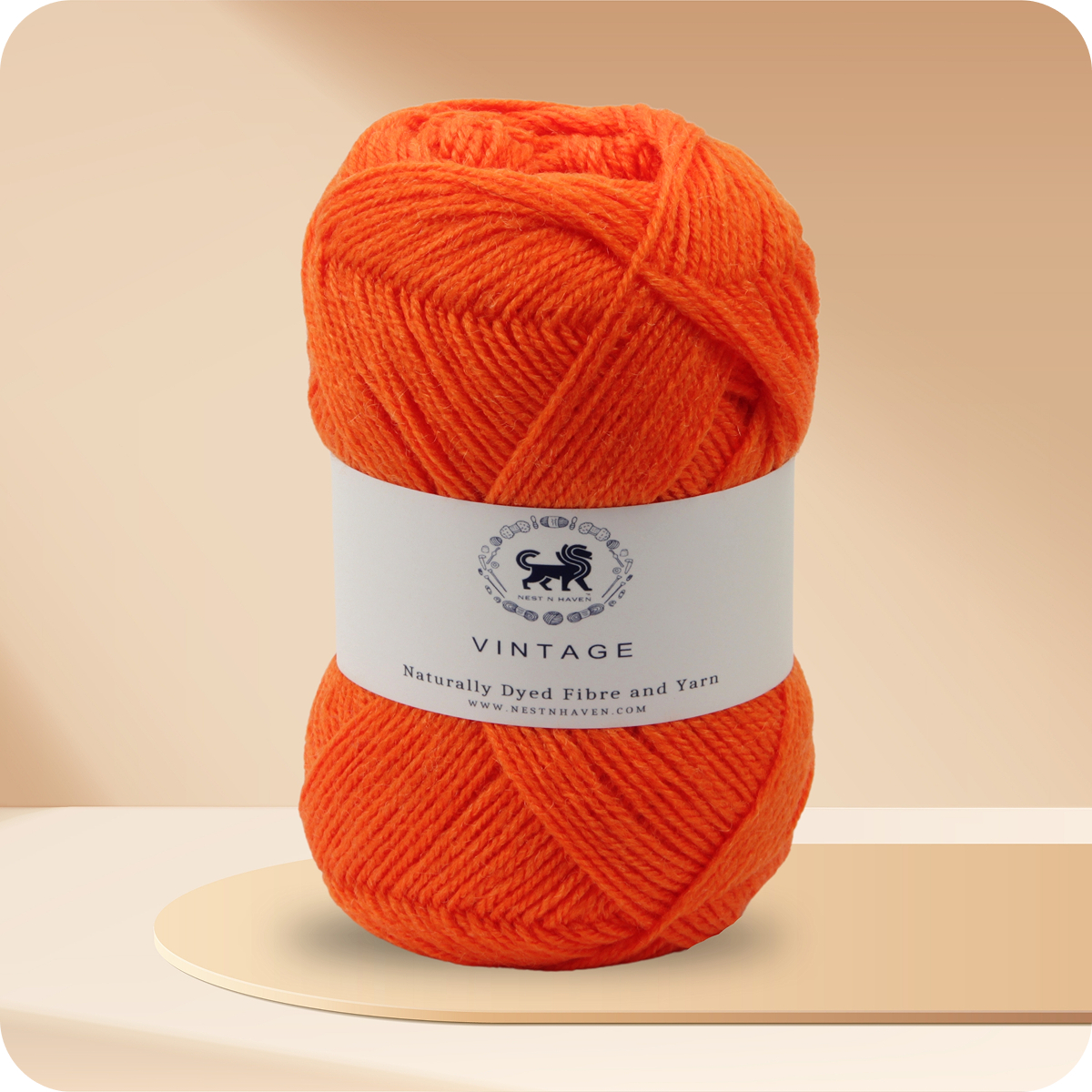 Acrowools Vintage, Hand Knitting and Crochet Yarn (100 gram) - Orange