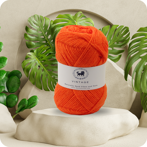Acrowools Vintage, Hand Knitting and Crochet Yarn (100 gram) - Orange