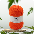Acrowools Vintage, Hand Knitting and Crochet Yarn (100 gram) - Orange