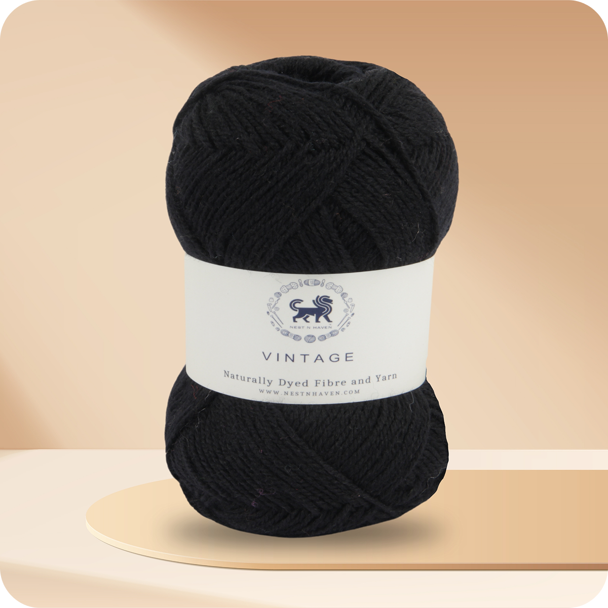 Acrowools Vintage, Hand Knitting and Crochet Yarn (100 gram) - Black