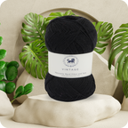Acrowools Vintage, Hand Knitting and Crochet Yarn (100 gram) - Black