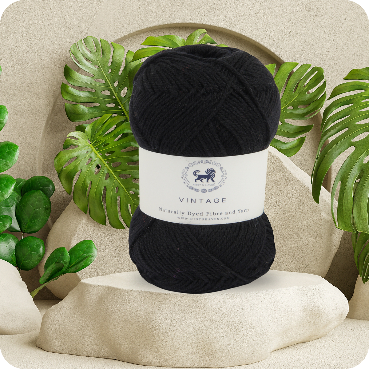 Acrowools Vintage, Hand Knitting and Crochet Yarn (100 gram) - Black