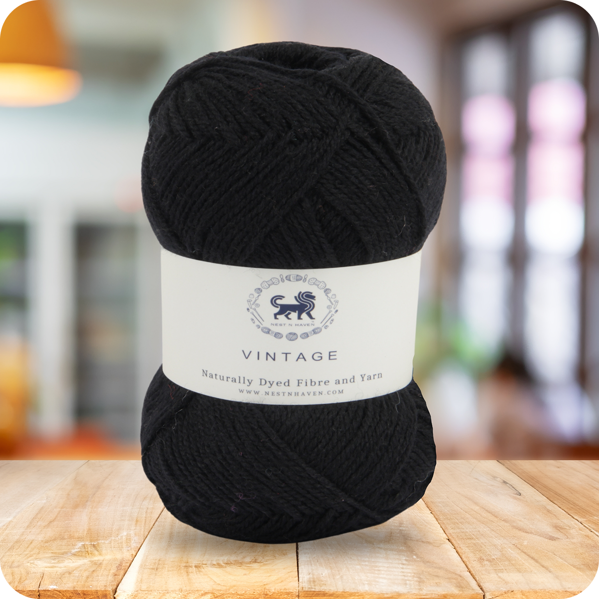 Acrowools Vintage, Hand Knitting and Crochet Yarn (100 gram) - Black