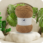 Acrowools Vintage, Hand Knitting and Crochet Yarn (100 gram) - Light Coffee
