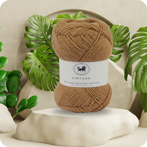 Acrowools Vintage, Hand Knitting and Crochet Yarn (100 gram) - Light Coffee
