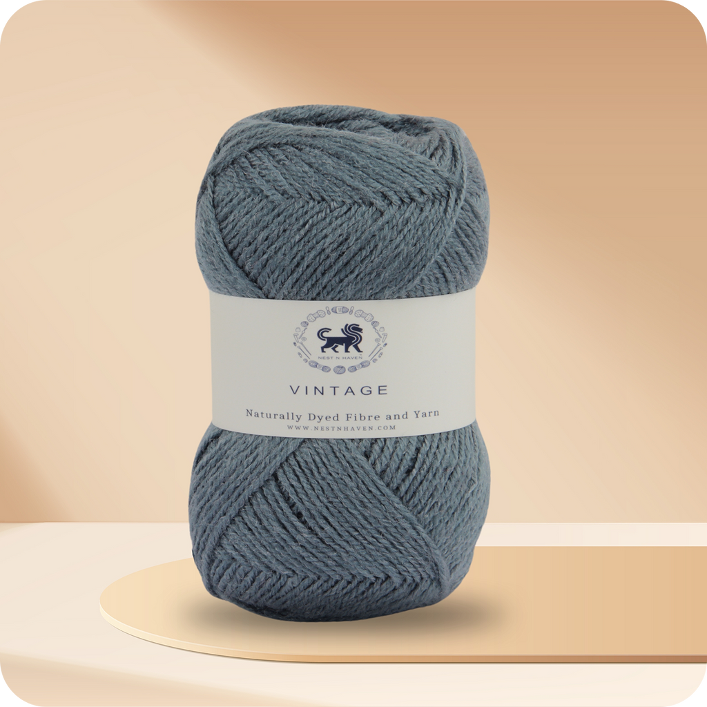 Acrowools Vintage, Hand Knitting and Crochet Yarn (100 gram) - Grey