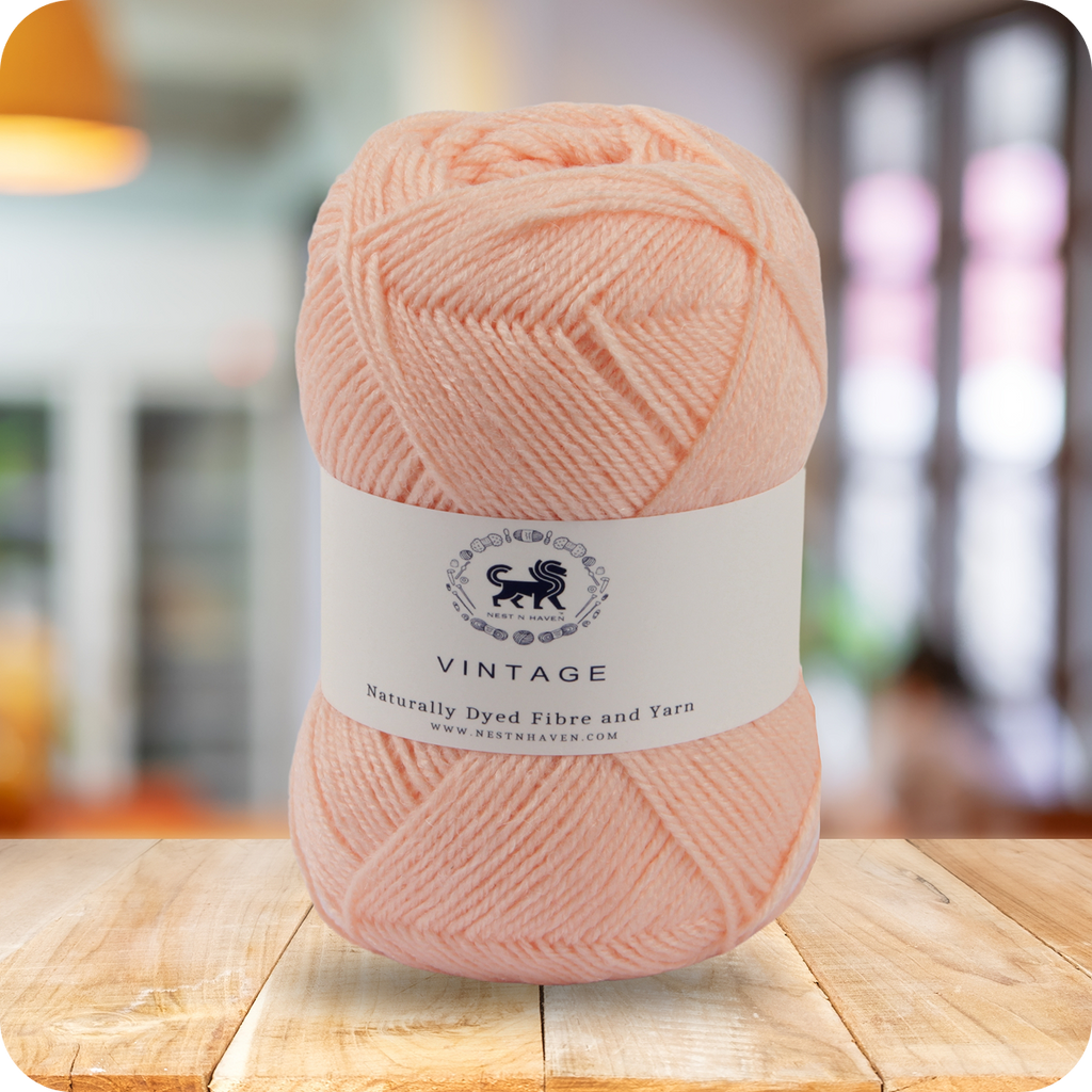 Acrowools Vintage, Hand Knitting and Crochet Yarn (100 gram) - Peach