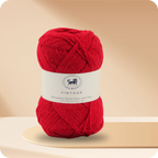 Acrowools Vintage, Hand Knitting and Crochet Yarn (100 gram) - Red