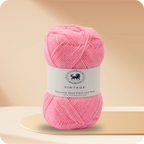 Acrowools Vintage, Hand Knitting and Crochet Yarn (100 gram) - Pink