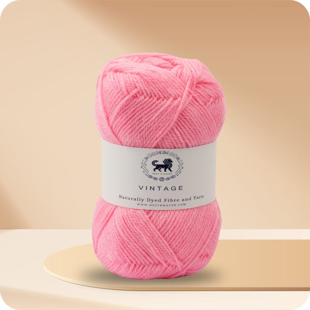 Acrowools Vintage, Hand Knitting and Crochet Yarn (100 gram) - Pink