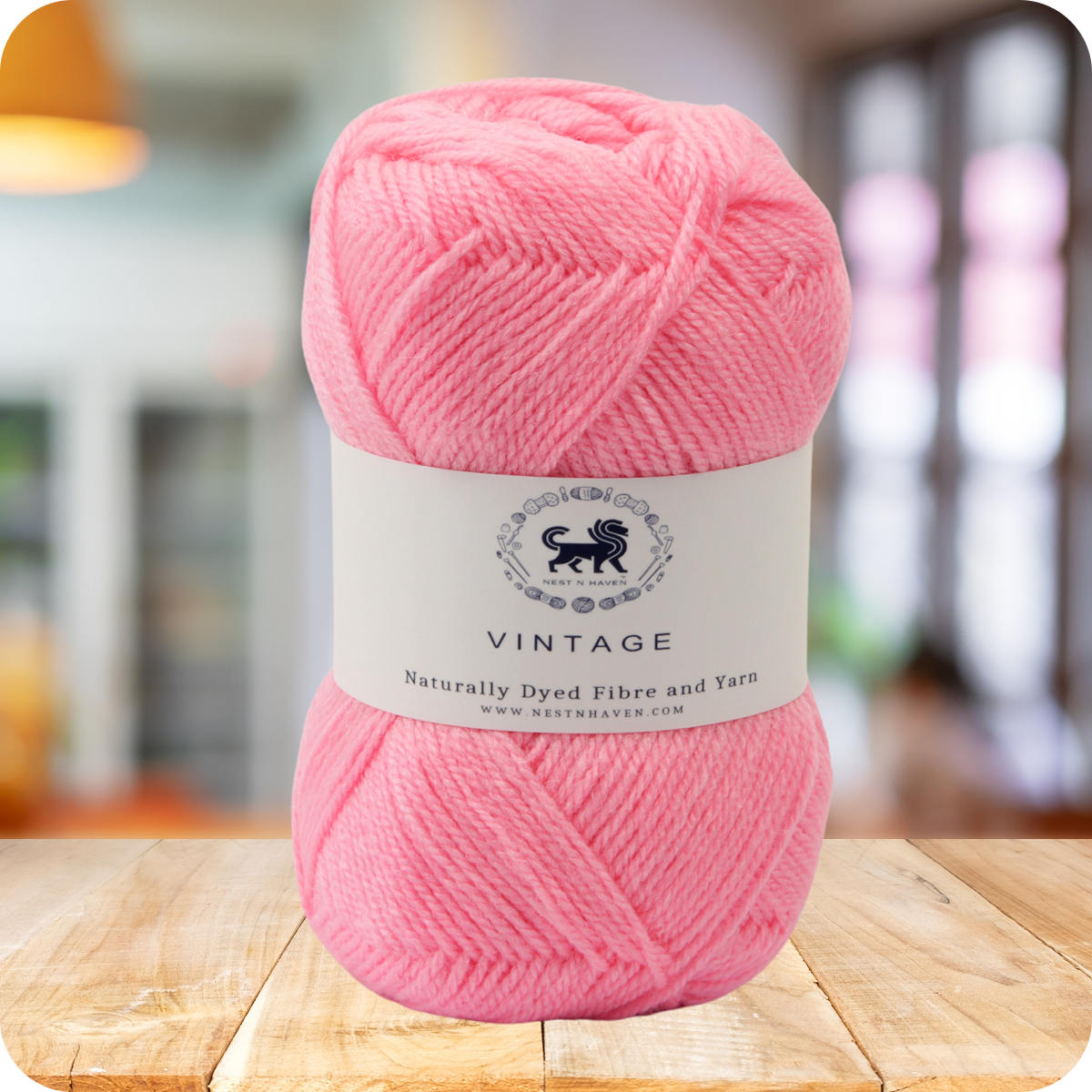 Acrowools Vintage, Hand Knitting and Crochet Yarn (100 gram) - Pink