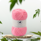 Acrowools Vintage, Hand Knitting and Crochet Yarn (100 gram) - Pink