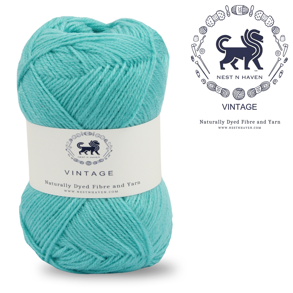 Acrowools Vintage, Hand Knitting and Crochet Yarn (100 gram) - Sky Blue