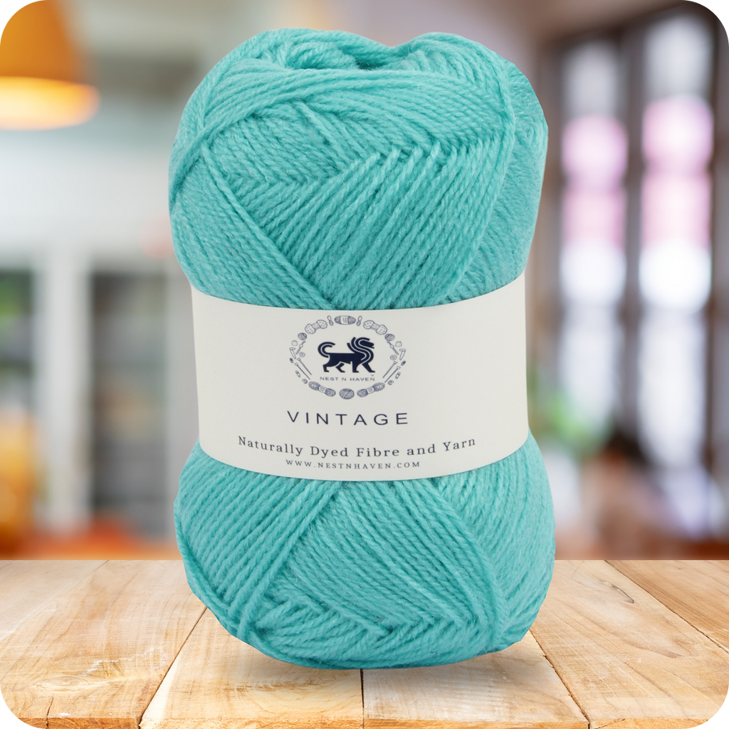 Acrowools Vintage, Hand Knitting and Crochet Yarn (100 gram) - Sky Blue