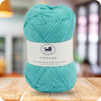 Acrowools Vintage, Hand Knitting and Crochet Yarn (100 gram) - Sky Blue