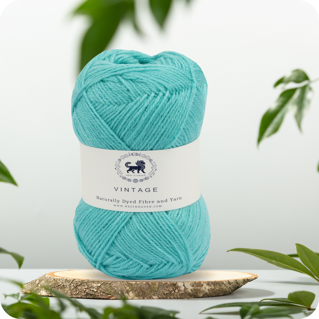 Acrowools Vintage, Hand Knitting and Crochet Yarn (100 gram) - Sky Blue