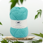 Acrowools Vintage, Hand Knitting and Crochet Yarn (100 gram) - Sky Blue
