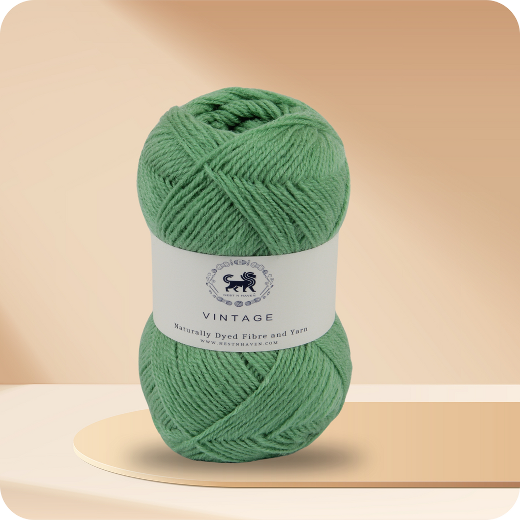 Acrowools Vintage, Hand Knitting and Crochet Yarn (100 gram) - Green